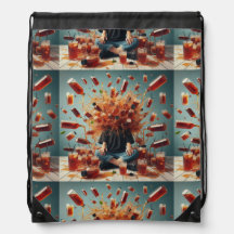 Rucksack für soziale Ansammlung und farbenfrohe Ge