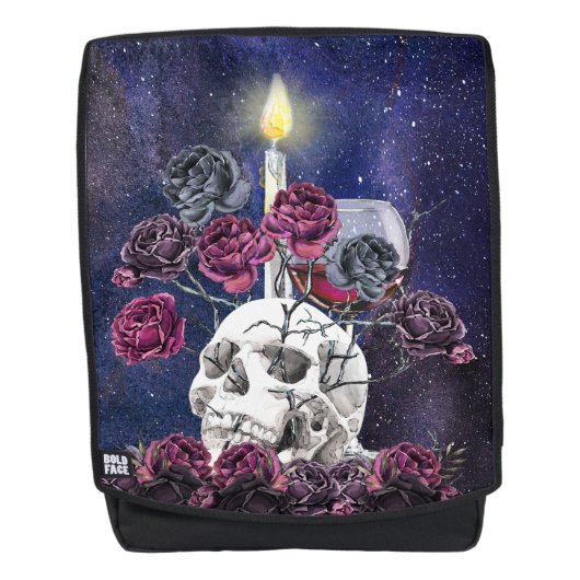 Rucksack für Wein und Rose (Vorderseite)