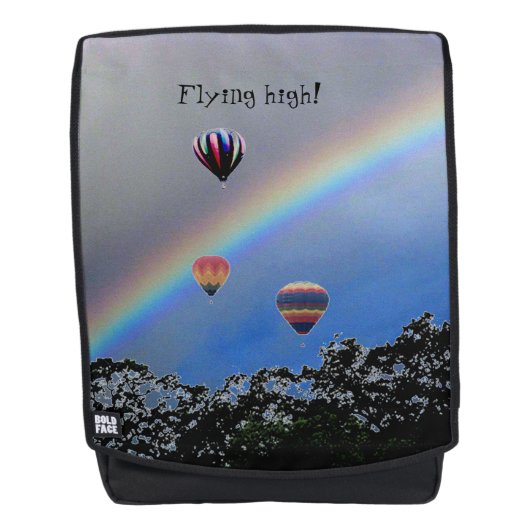 Rucksack - Heißluftballons und Regenbogen (Vorderseite)
