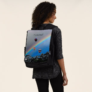 Rucksack - Heißluftballons und Regenbogen
