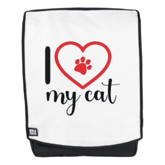 Rucksack, ich liebe meine Katze Rucksack