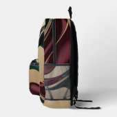 Rucksack im stilvollen abstrakten Grafikdesign (Rechts)