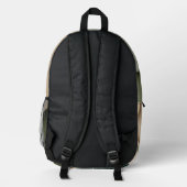 Rucksack in abstrakter Grafik (Rückseite)