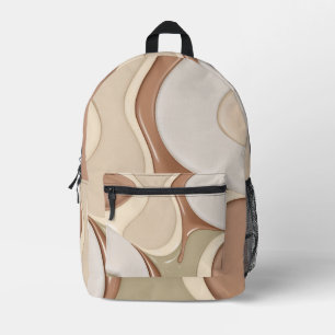 Rucksack in abstrakter Grafik