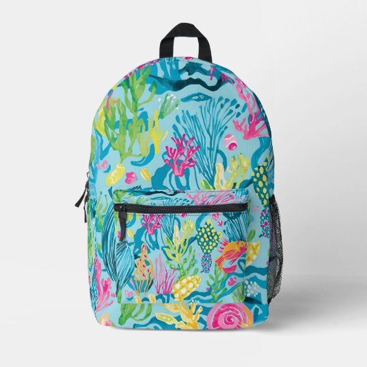 Rucksack in stylischer Grafik (Vorderseite)