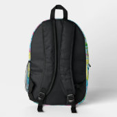Rucksack in stylischer Grafik (Rückseite)