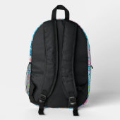 Rucksack in stylischer Grafik (Rückseite)