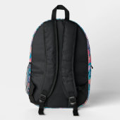 Rucksack in stylischer Grafik (Rückseite)