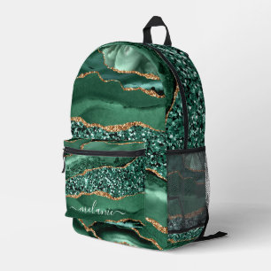 Rucksack-Individuelle Name aus grünem Gold Bedruckter Rucksack
