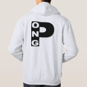 Rucksack-Kapuzenpullover Design Ping PONG Hoodie (Rückseite)