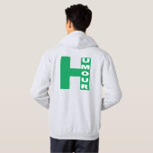 Rucksack-Kapuzenpullover Hoodie (Schwarz voll)