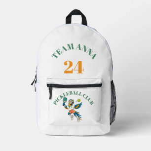 Rucksack Kids Retro Pickleball Club - Personalisie