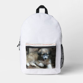 Rucksack-Kind zurück zur Schule , zum Sport und zu Bedruckter Rucksack