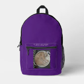 Rucksack-Kind zurück zur Schule , zum Sport und zu Bedruckter Rucksack (Vorderseite)