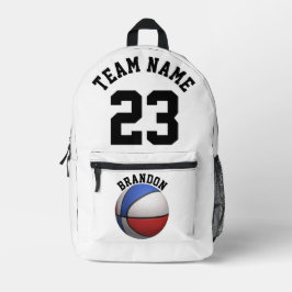 Rucksack Kinder Basketball Sport Schule B & W alle