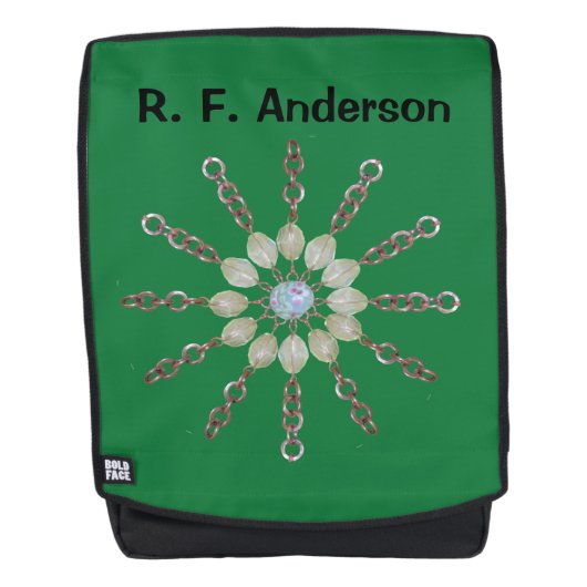 Rucksack - Kreis der Kette und der Perlen (Vorderseite)