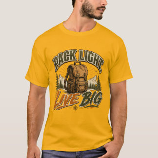Rucksack Leicht Leben Big-Rucksack-T-Shirt T-Shirt