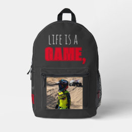 Rucksack "LIFE IST EIN SPIEL, SPIEL ZU GEWINNEN" B