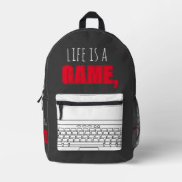 Rucksack "LIFE IST EIN SPIEL, SPIELEN ZU GEWINNEN"