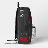 Rucksack "LIFE IST EIN SPIEL, SPIELEN ZU GEWINNEN" (Links)