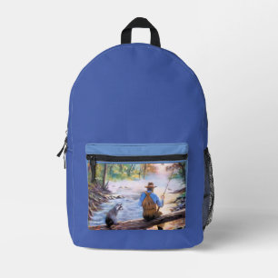 Rucksack "Mensch und Raccoon"