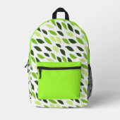 Rucksack mit Blätter-Muster (Vorderseite)