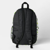 Rucksack mit Blätter-Muster (Rückseite)