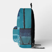 Rucksack mit Blautönen und Punkten (Rechts)