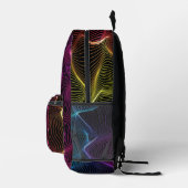 Rucksack mit einem lebendigen, abstrakten wellenfö (Rechts)