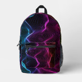 Rucksack mit einem lebendigen, abstrakten wellenfö (Vorderseite)