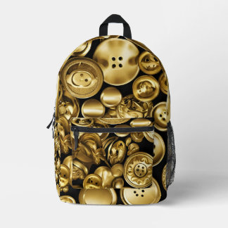 Rucksack mit Goldknöpfen