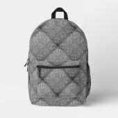 Rucksack mit grauem Fliesenmuster (Vorderseite)