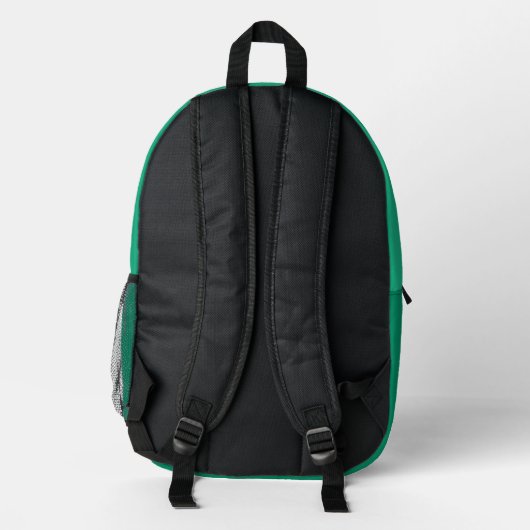 Rucksack mit grünem Igel niedlich (Rückseite)