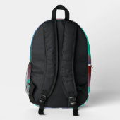 Rucksack mit grüner Gitarre (Rückseite)