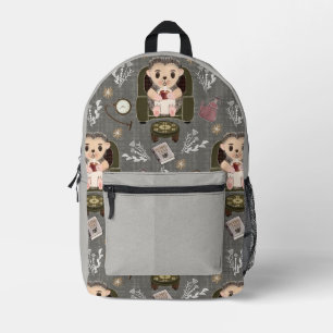 Rucksack mit Holly dem Igel und Kräutertee