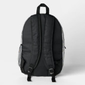 Rucksack mit Monogramm 'Maus isst Käse'  (Rückseite)