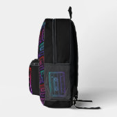 Rucksack mit Neon Multicolor-Kassettenmuster (Rechts)