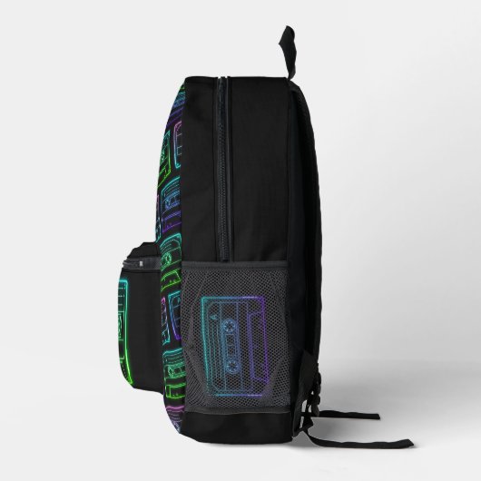 Rucksack mit Neon Multicolor-Kassettenmuster (Rechts)