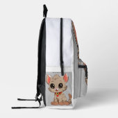 Rucksack mit niedlichem Katzenbild (Links)