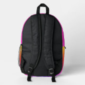 Rucksack mit personalisiertem Mädchenname (Rückseite)
