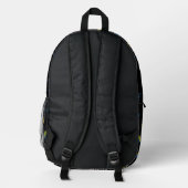 Rucksack mit Raketenschiff und Sonnensystem-Design (Rückseite)