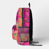 Rucksack mit rosa Palme (Rechts)