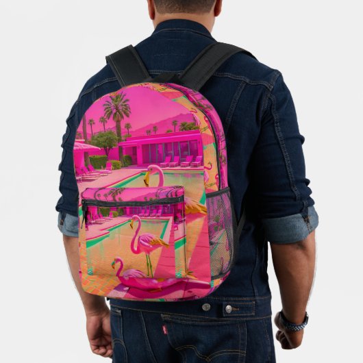 Rucksack mit rosa Palme (Insitu (Modell))