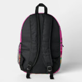 Rucksack mit rosa Palme (Rückseite)