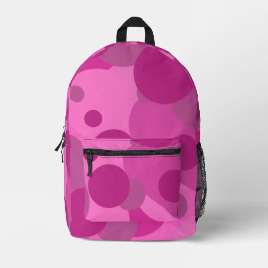 Rucksack mit rosa Punkten (Vorderseite)