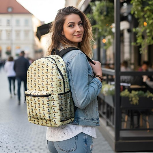 Rucksack mit Schneeweißdruck