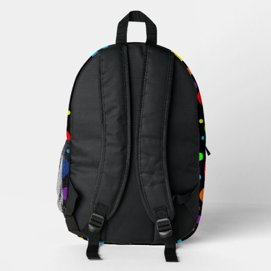 Rucksack mit schwarzem Regenbogen (Rückseite)