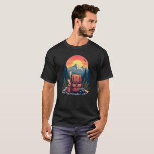 Rucksack mit Travel Gear Illustration T-Shirt