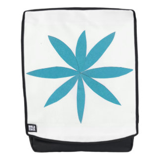 Rucksack mit türkisfarbenem Star-Design