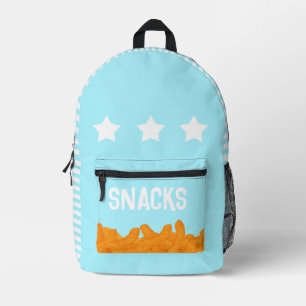 Rucksack mit überdrucktem Snack
